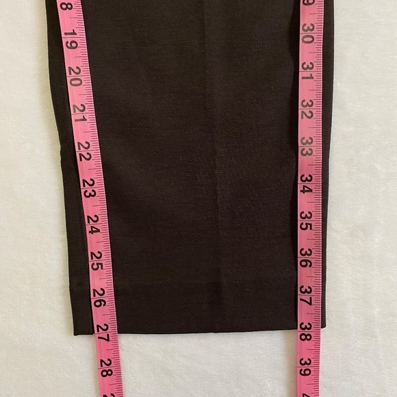Banana Republic Ladies Ponte Pants, Straight Leg, Stretch, Brown, Size 12 NWT - Picture 13 of 16